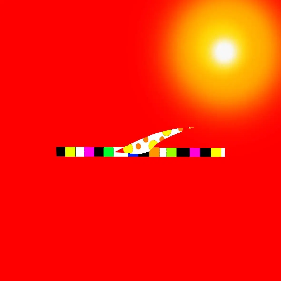 Summer — sandal under the sun