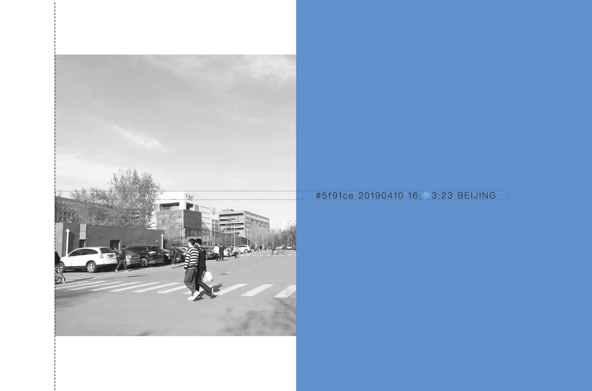 Spread — crosswalk scene