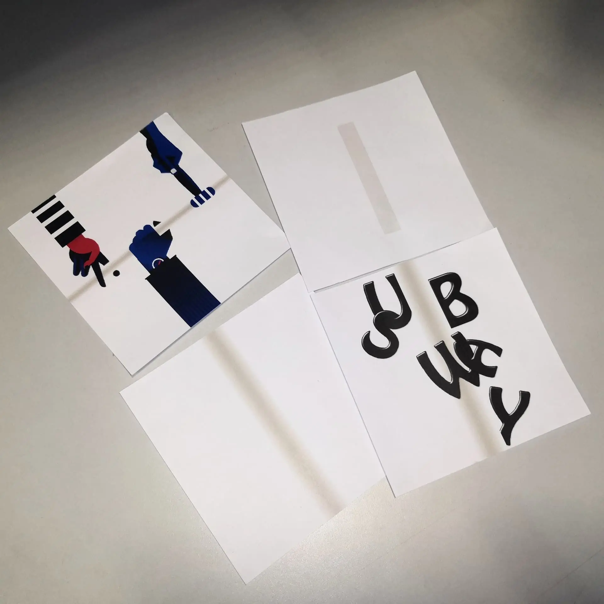 Final book — open spread showing content and binding